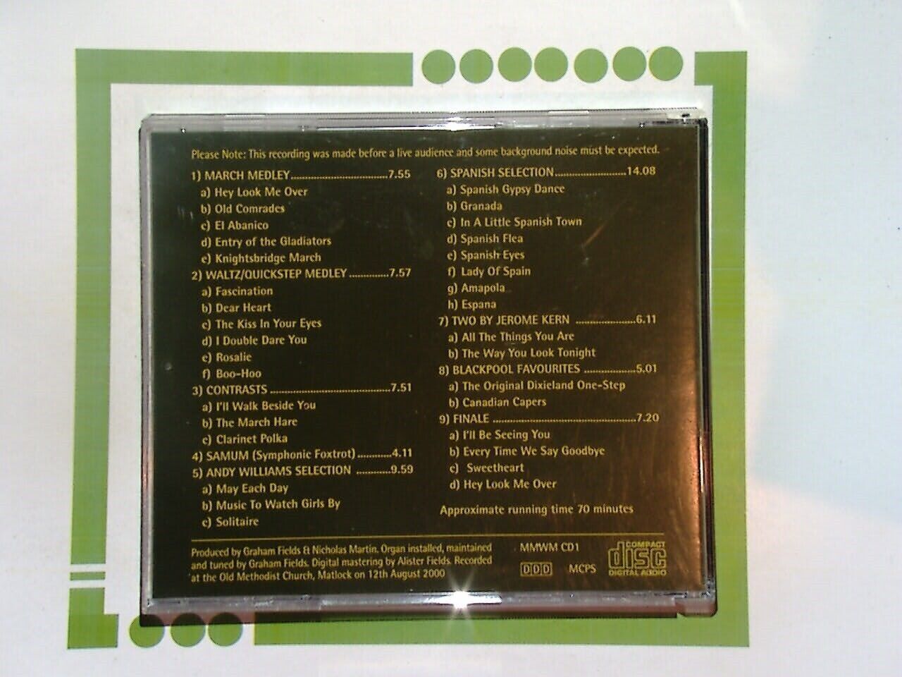 Nicholas Martin	At The Matlock Wurlitzer CD Mint