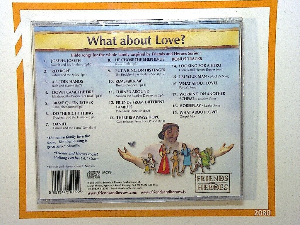 What about Love?: Bible songs inspired by Friends and Heroes Series 1 CD New