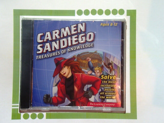 The Learning Company	Carmen Sandiego Treasures Of Knowledge CD-Rom New