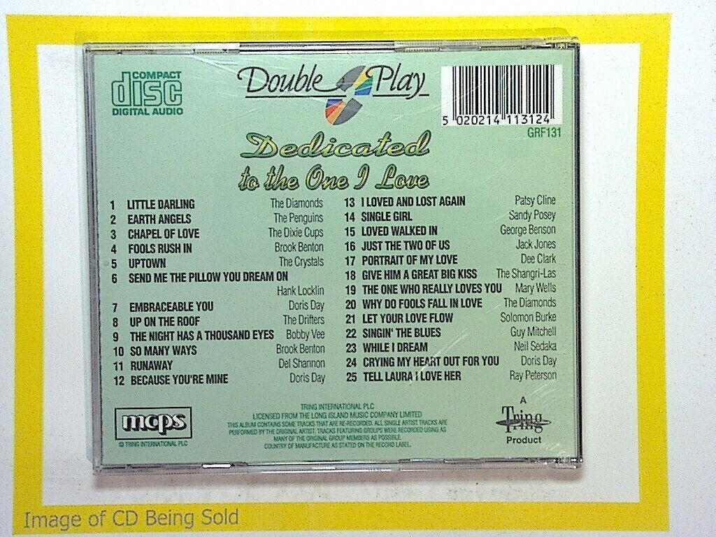 Various Artists - Dedicated to the One I Love	 CD Mint