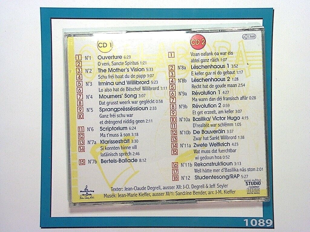 Oralabora	Musical Show 2CD Mint  Jean-Marie Kieffer Jean-Claude Degrell