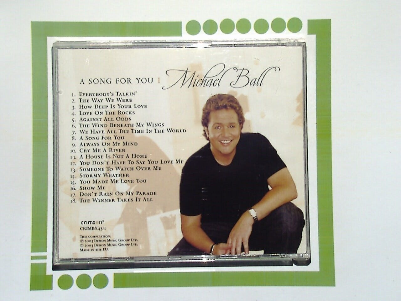 Michael Ball	A song For You Volume 1 CD  Like New