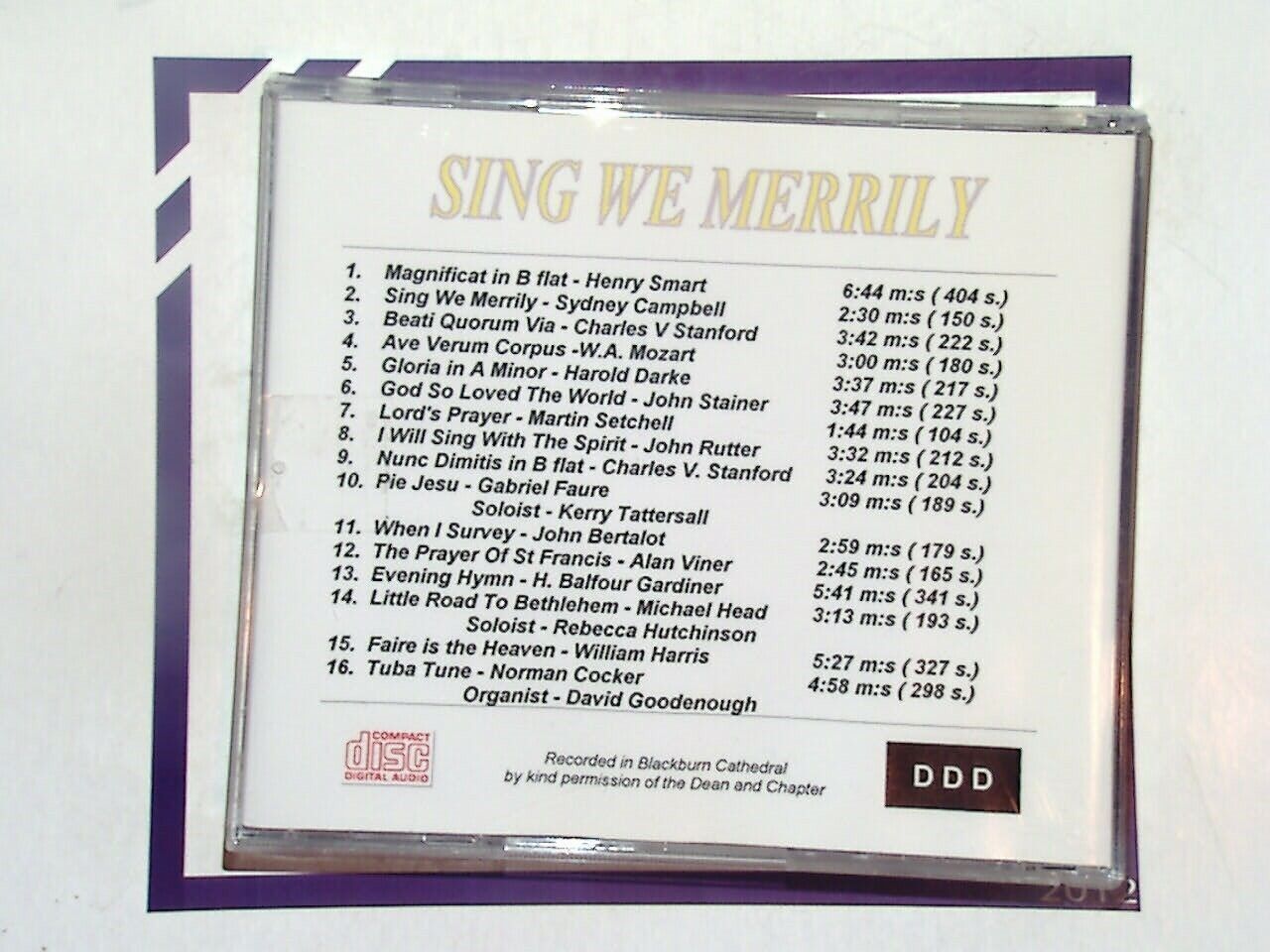 St Cuthbert's Parish Church Choir	Sing We Merrily CD Mint
