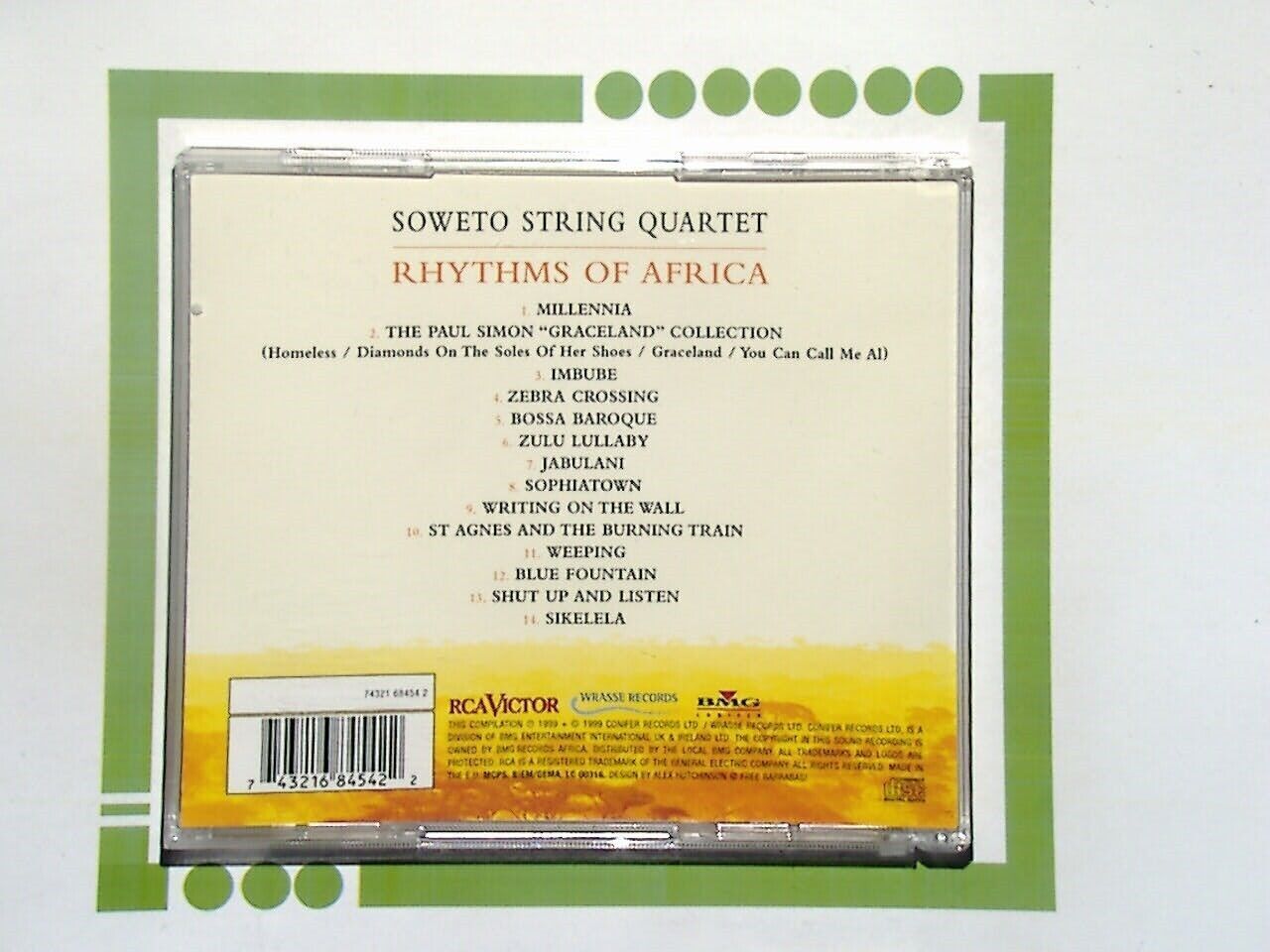 Soweto String Quartet	Rhythms Of Africa  CD Mint