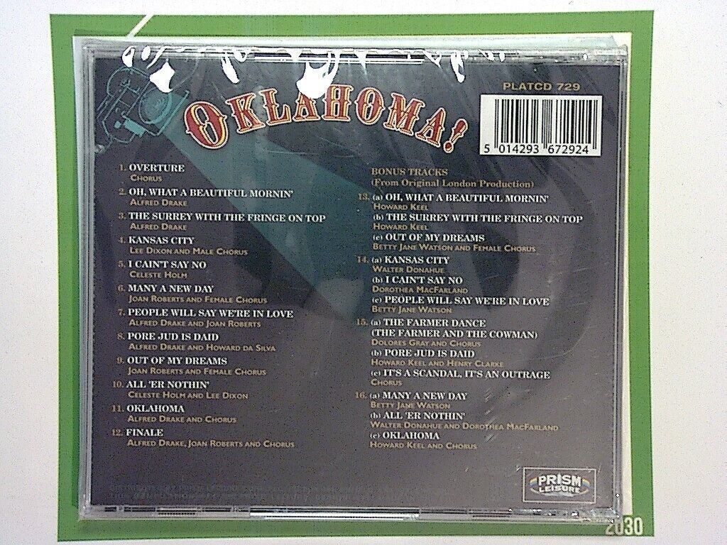 The Broadway Musicals Series: Oklahoma! CD New & Factory Sealed