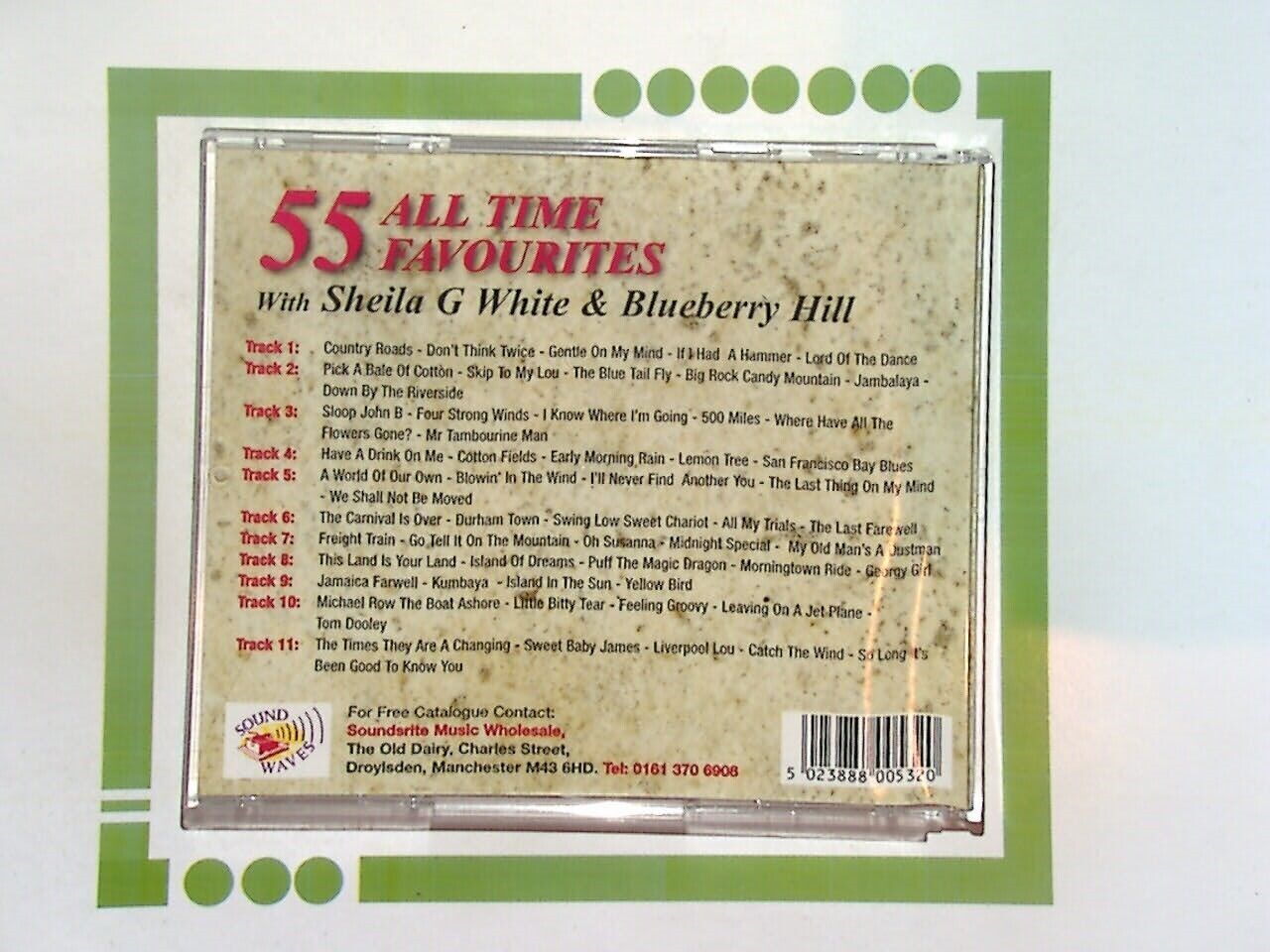 Sheila G White & Blueberry Hill	55 All Time Favourites CD  Mint