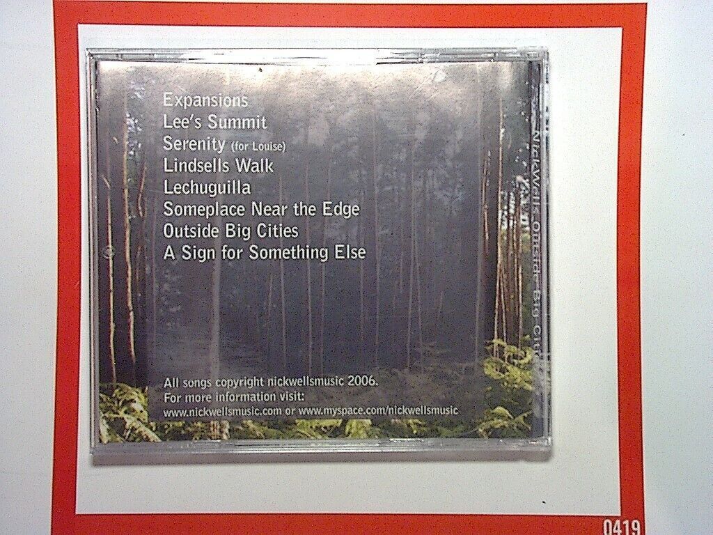 Nick Wells  - Outside Big Cities CD Nr Mint