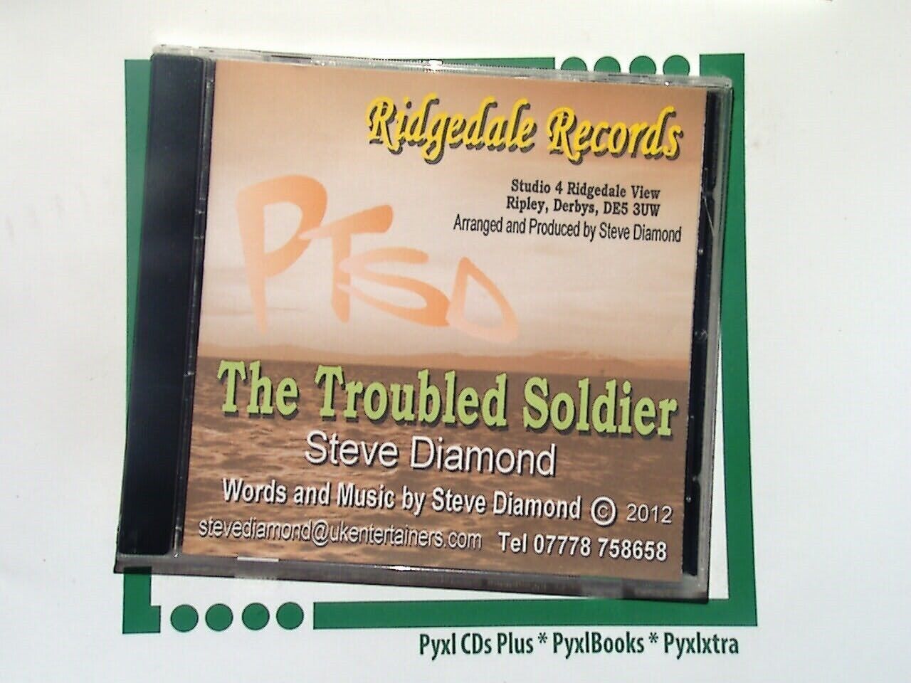Steve Diamond 	The Troubled Soldier CD VGC Rare