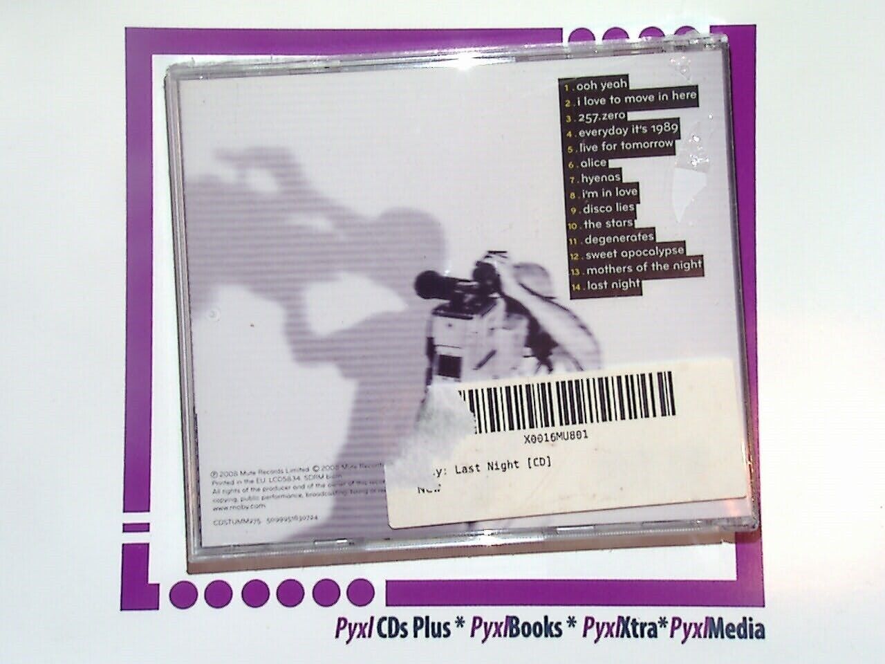 Moby - Last Night CD New & Sealed