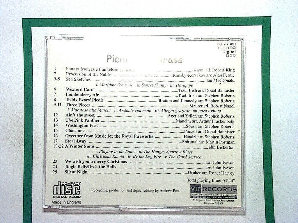 Salisbury Brass Ensemble	 - Picnic For Brass CD Nr Mint Rare