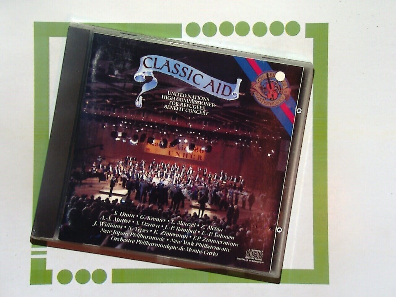 United Nations High Commisioner For Refugees Benefit Concert	Classic Aid  CD VGC