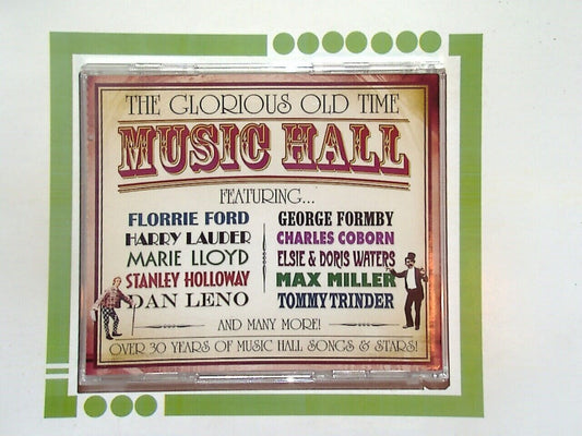 Various - The Glorious Old Time Music Hall 3CD VGC