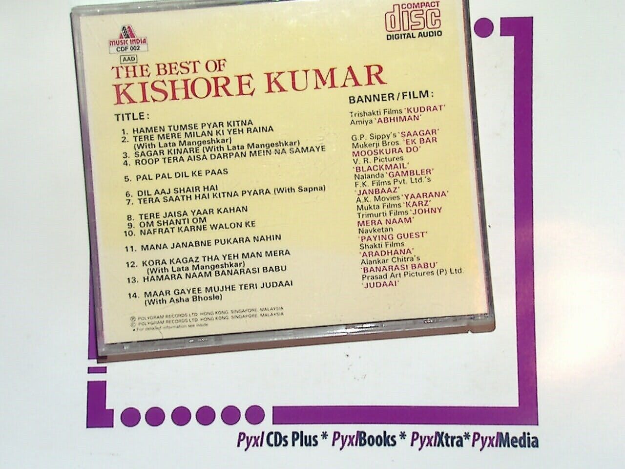 The Best Of Kishore Kumar CD Mint