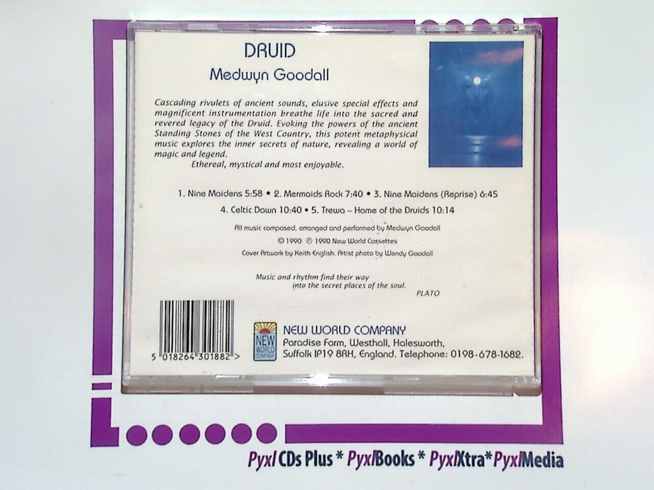 Melvyn Goodall	Druid New World Music CD VGC