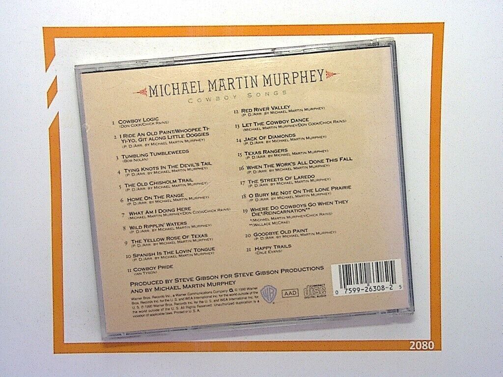 Michael Martin Murphey	Cowboy Songs CD Like New