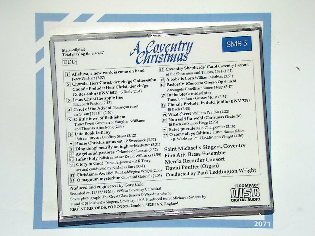 St Michael's Singers, Fine Arts Brass Ensemble	A Coventry Christmas CD Mint