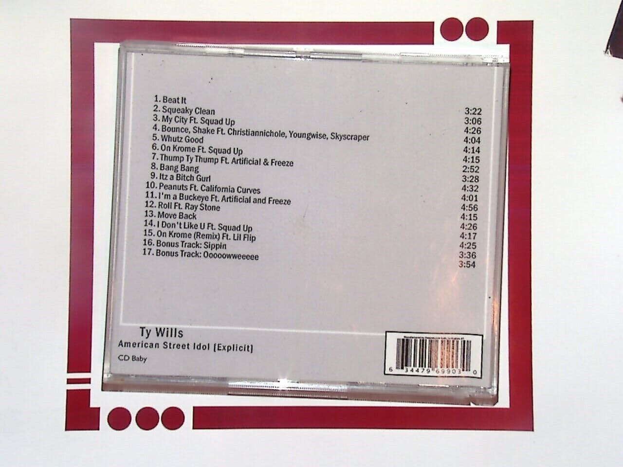 Ty Wills	American Street Idol CD Mint