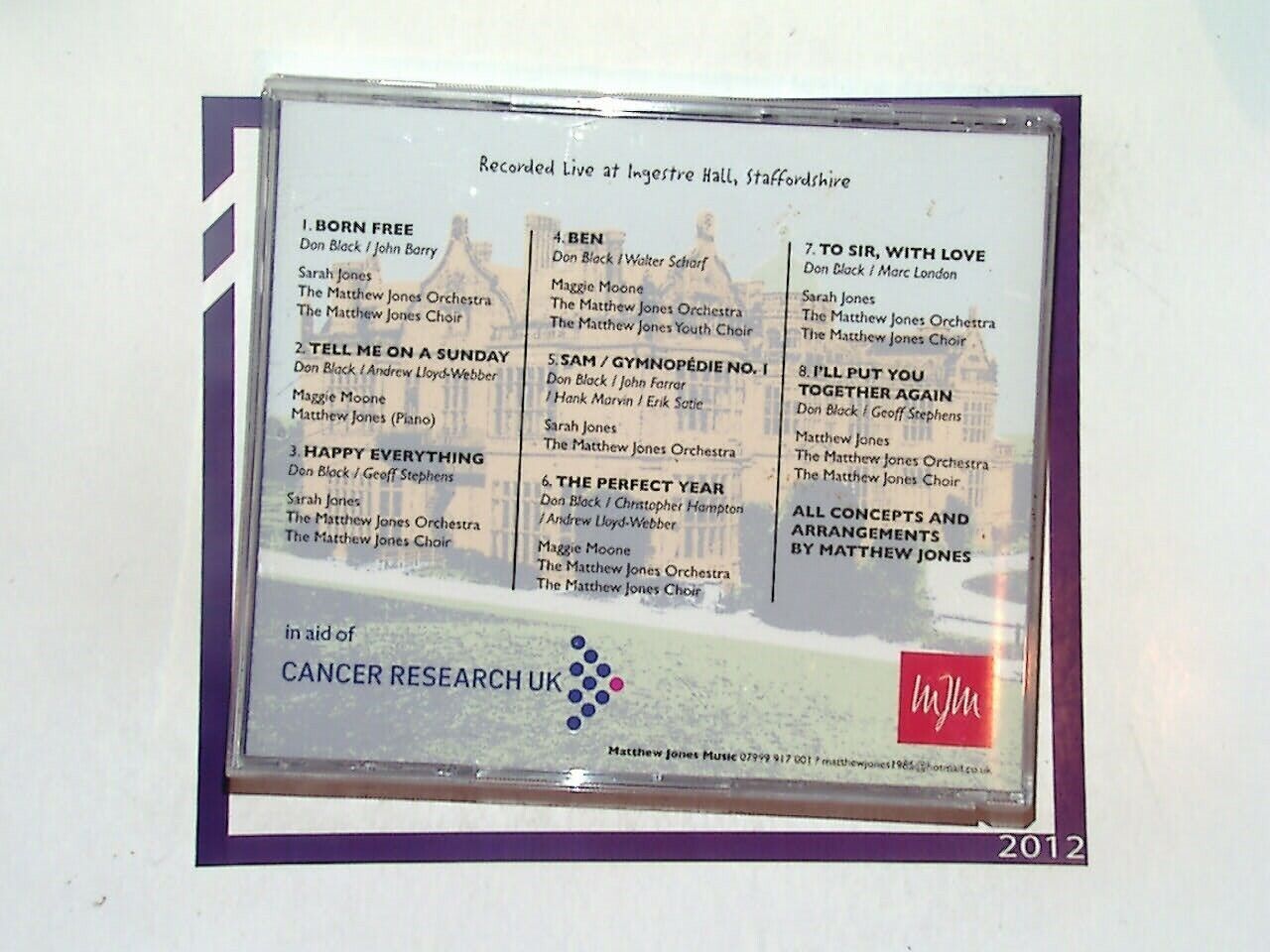 Matthew Jones and Friends	To Don, with Love CD Mint