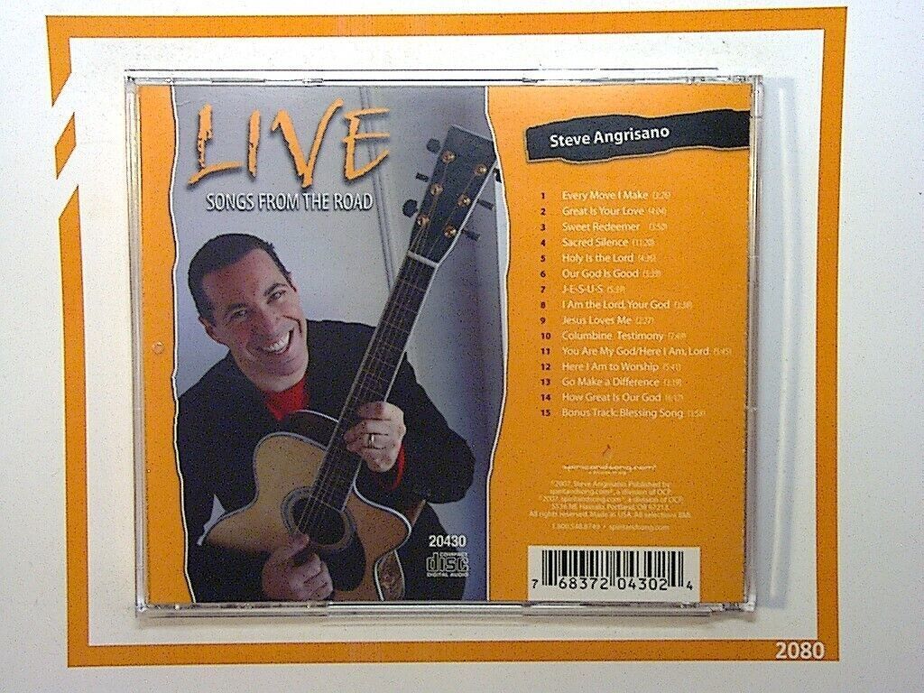 Steve Angrisano LIVE Songs From The Road CD Mint