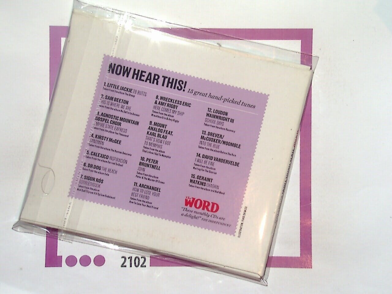 WORD Now Hear This	October 2008  CD Nr Mint