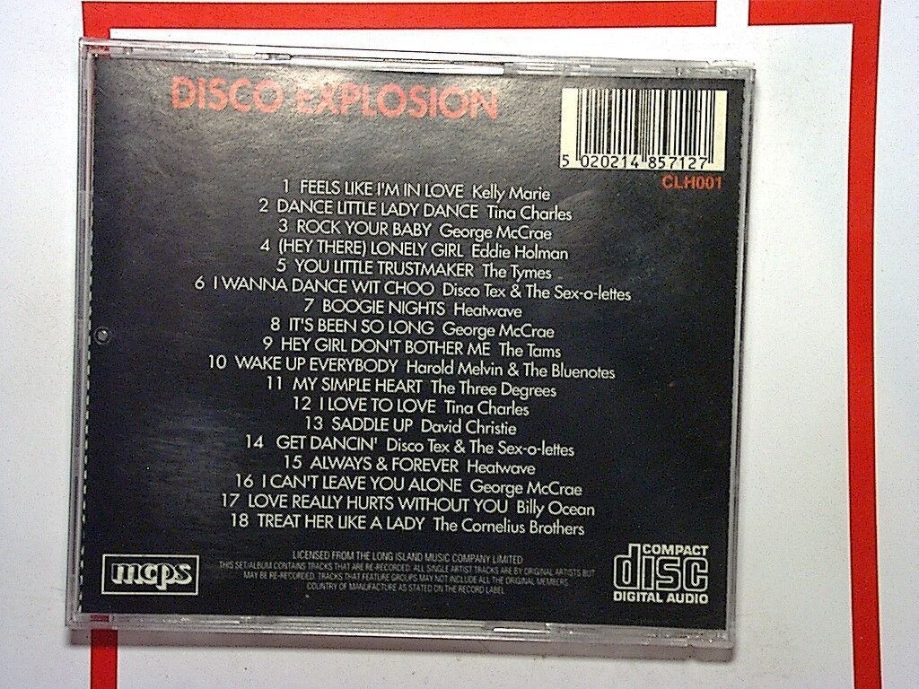 Music Goes On	Disco Explosion Various Artists CD Nr Mint