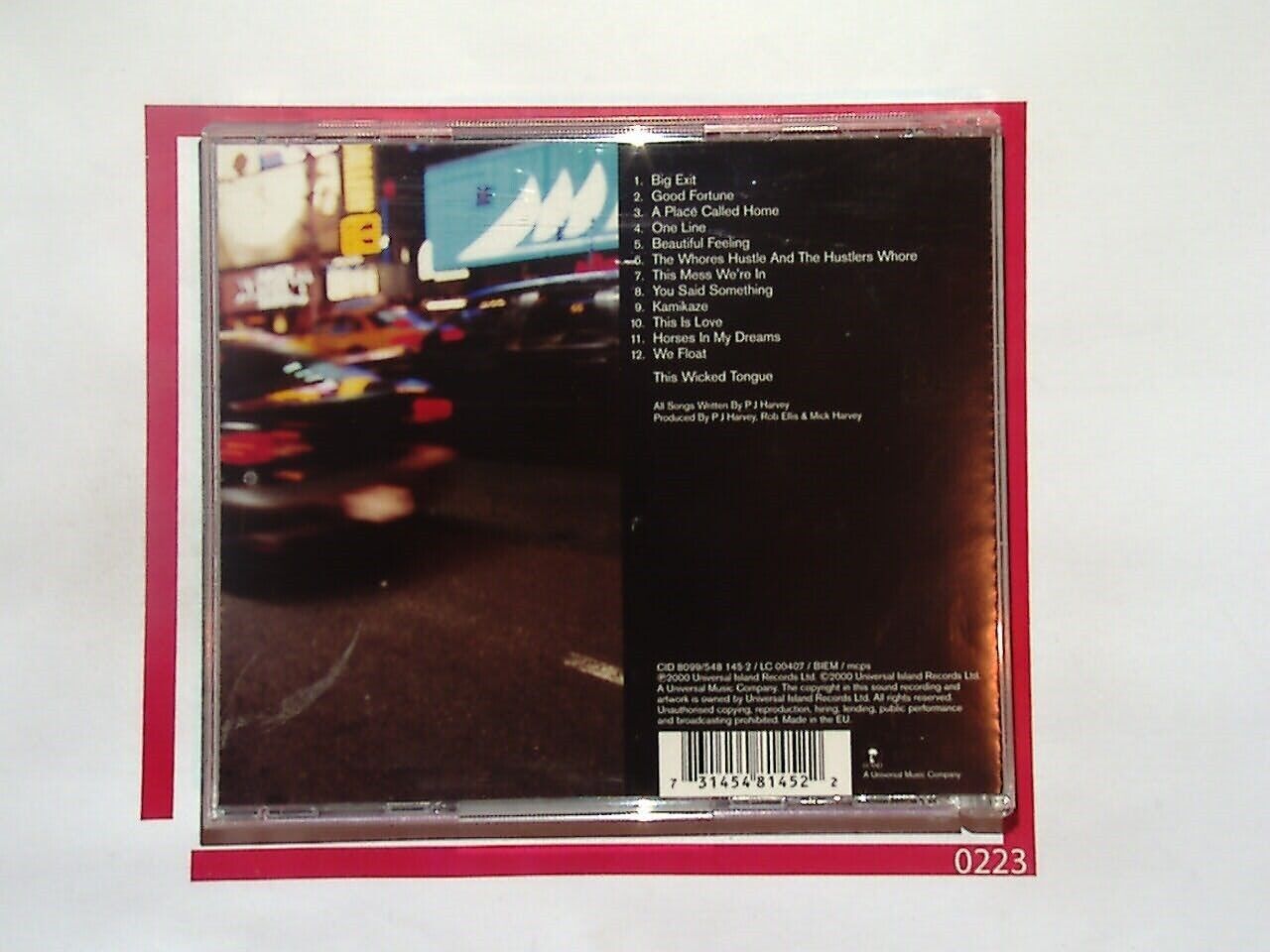 PJ Harvey	Stories from the City, Stories from the Sea CD Mint