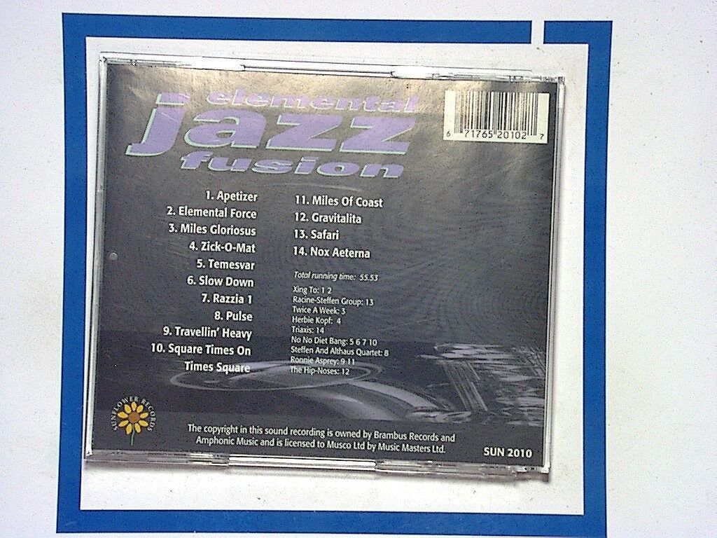 Various Artists	Elemental Jazz Fusion CD Mint