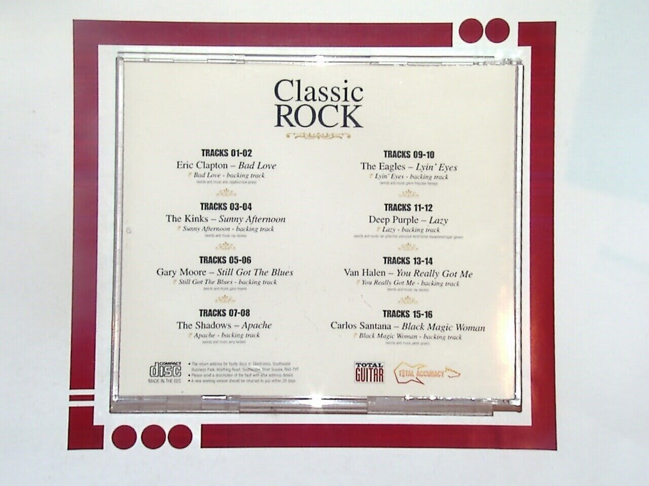 Total Guitar	Classic Rock CD VGC