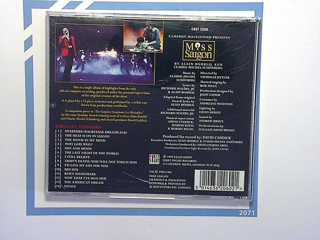 Miss Saigon: Highlights From The Complete Recording CD Nr Mint
