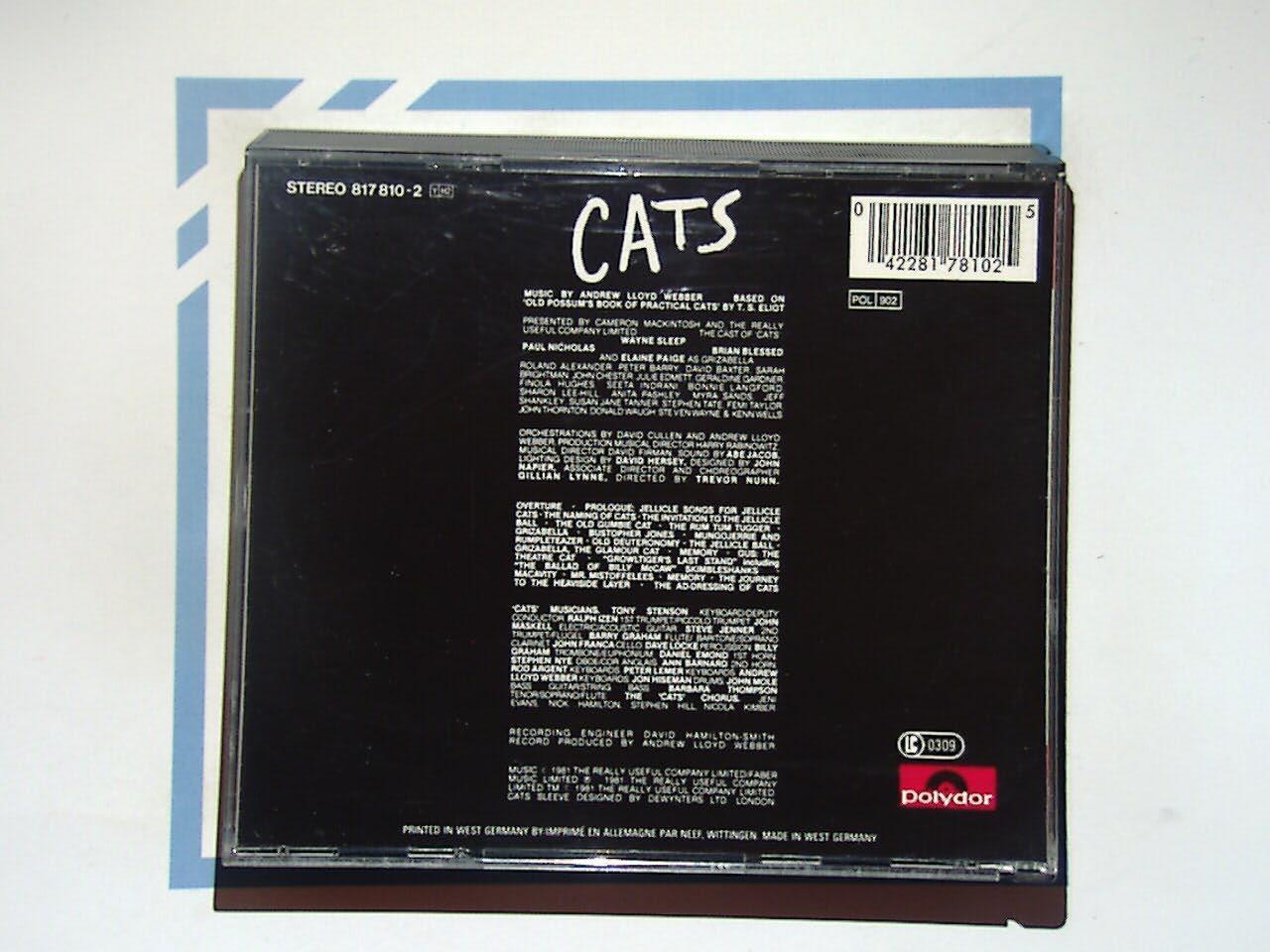 Soundtrack - Cats [Original London Cast Recording] Ftabox 2Cd Nr Mint
