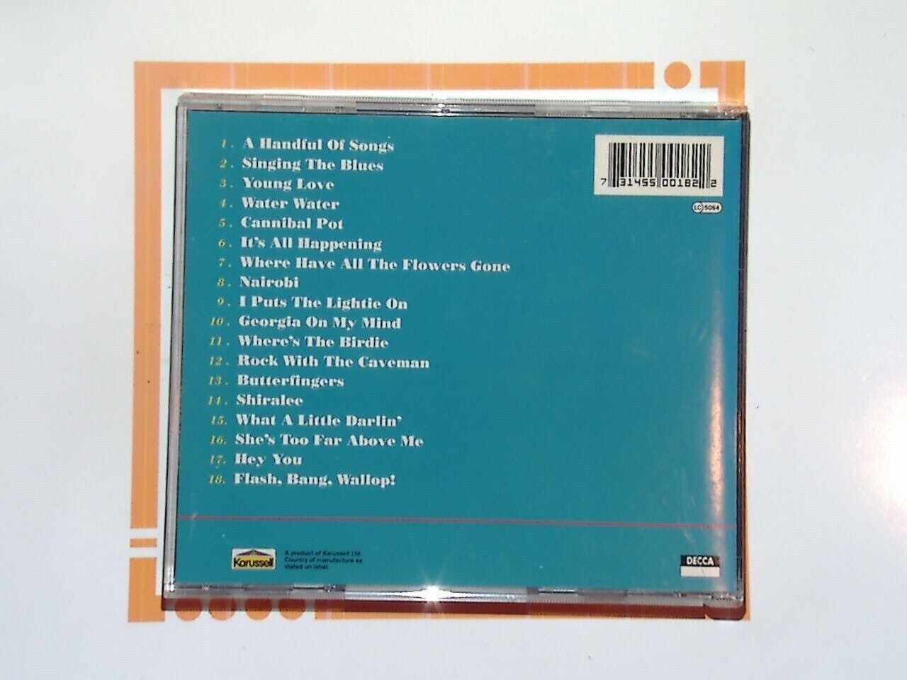 Tommy Steele - Handful of Songs CD Nr Mint