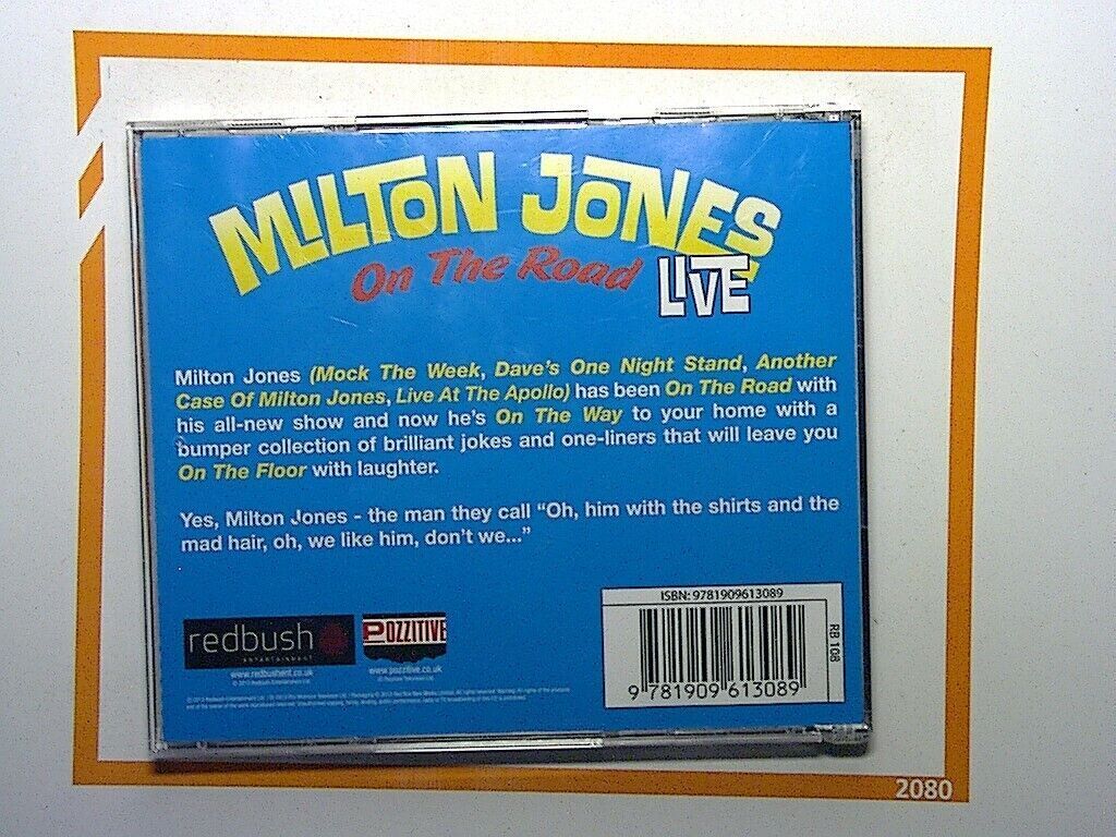 Milton Jones - On The Road-Live Audio CD Mint