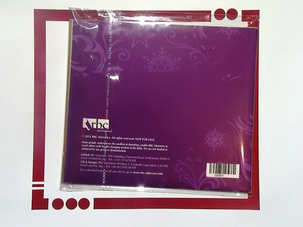 RBC Ministries 2012	The Christmas Story Our Daily Bread  CD Nr Mint