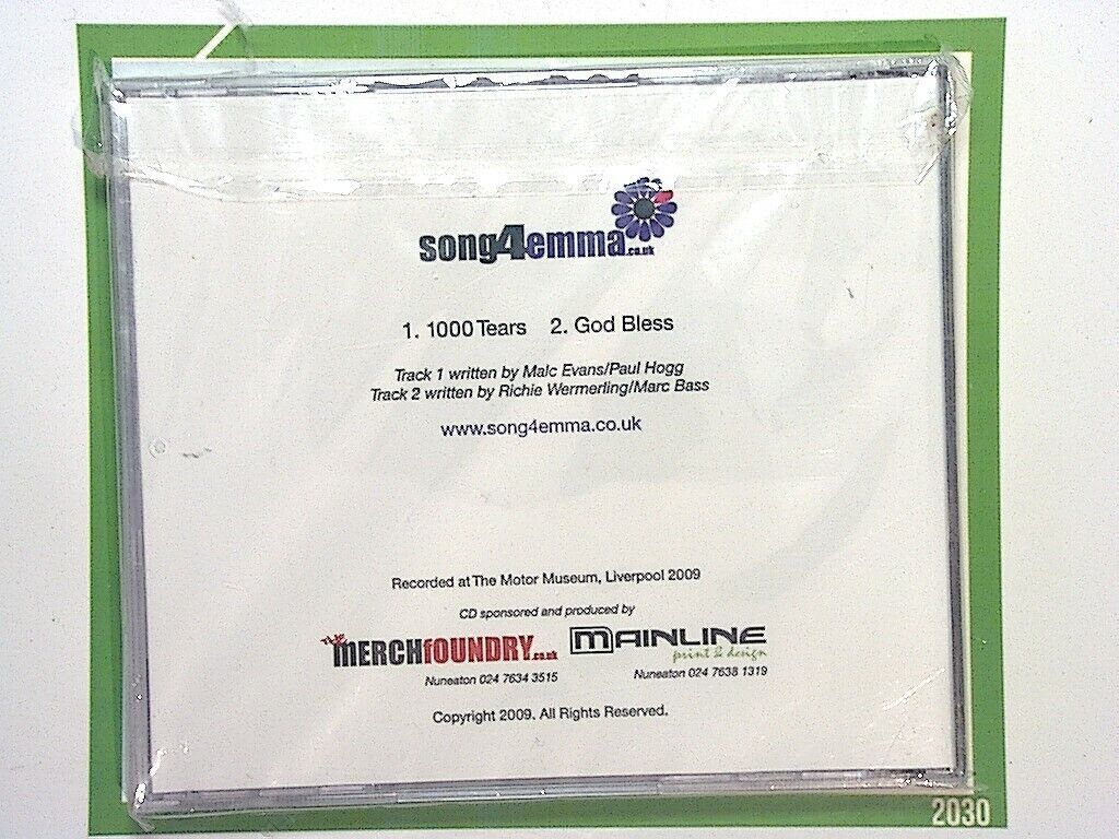 song4emma 1000 Tears CD New & factory Sealed
