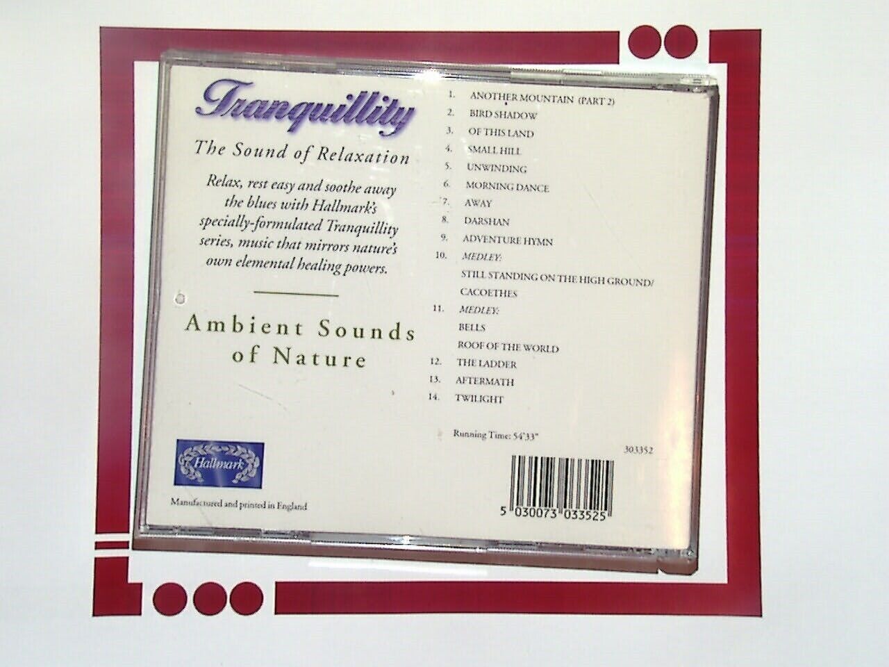 Nature Sounds - Ambient Sounds of Nature	  CD Nr Mint