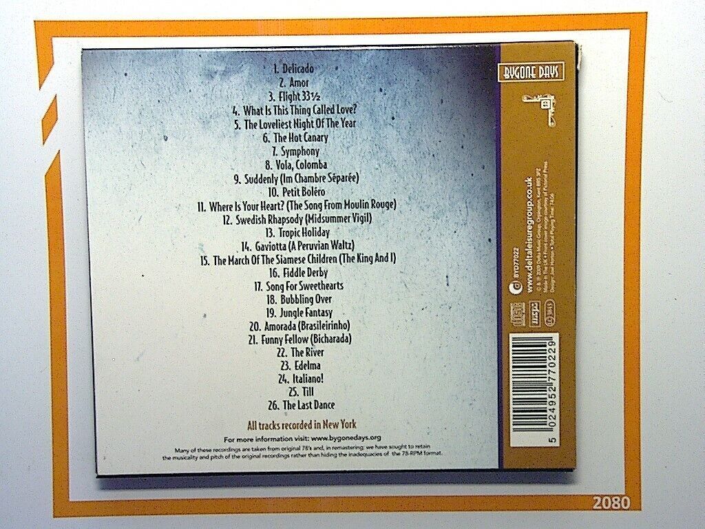 Percy Faith - Bubbling Over	CD Mint