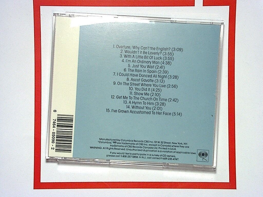 My Fair Lady [Original Broadway Cast Recording] (2012) Cd Mint  Rex Harrison