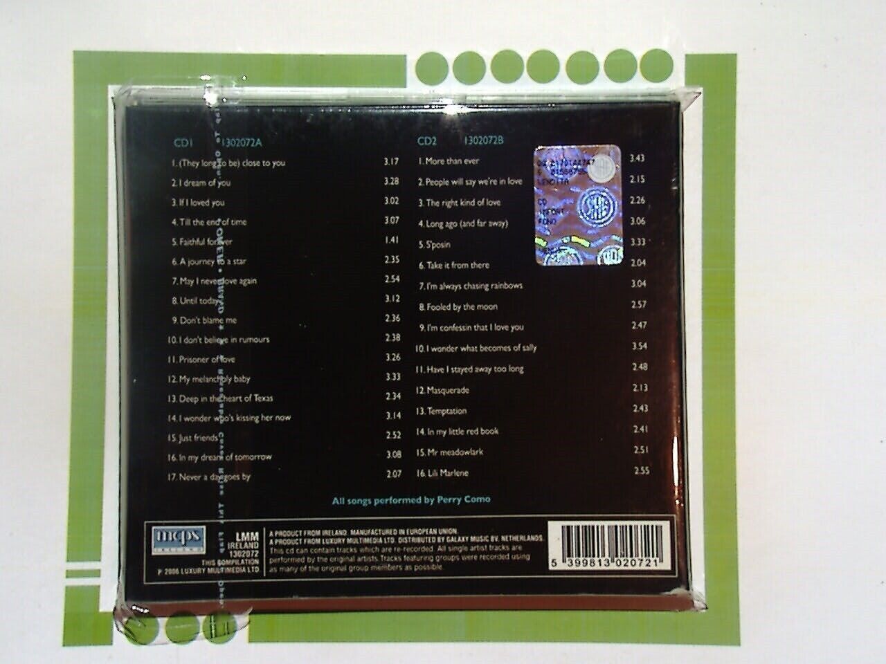 Perry Como	Ultimate Collection 2CD Nr Mint