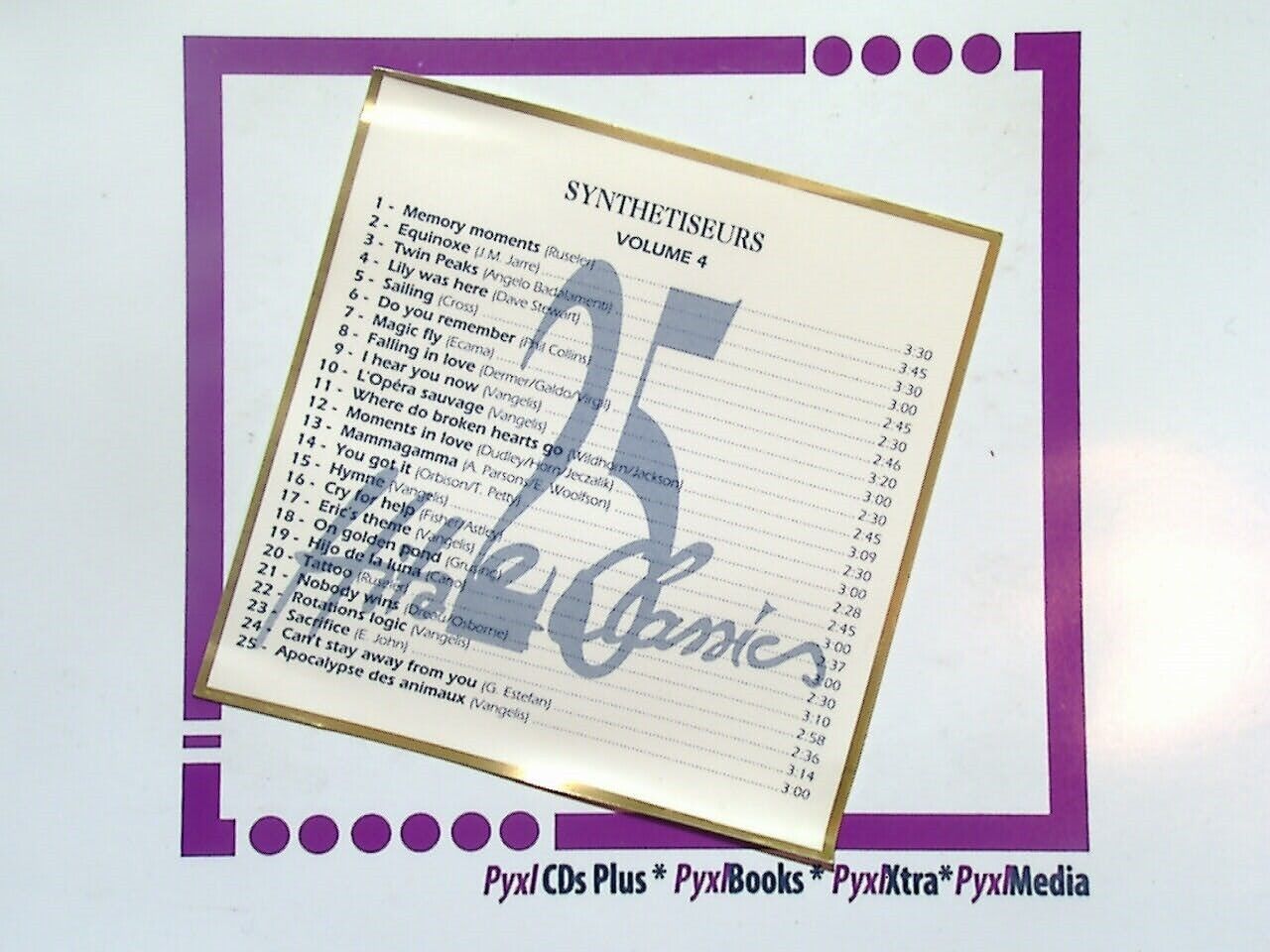 Synthetiseurs 25 Hits & Classics Volumes 1-4 4CD  Set VGC