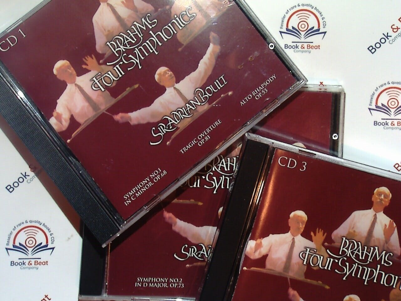 Sir Adrian Boult - Brahms Four Symphonies 3CD Mint Rare