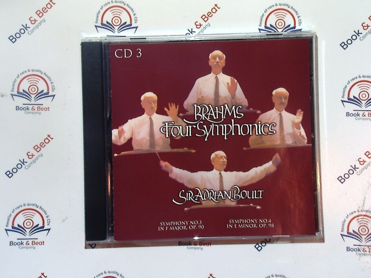 Sir Adrian Boult - Brahms Four Symphonies 3CD Mint Rare
