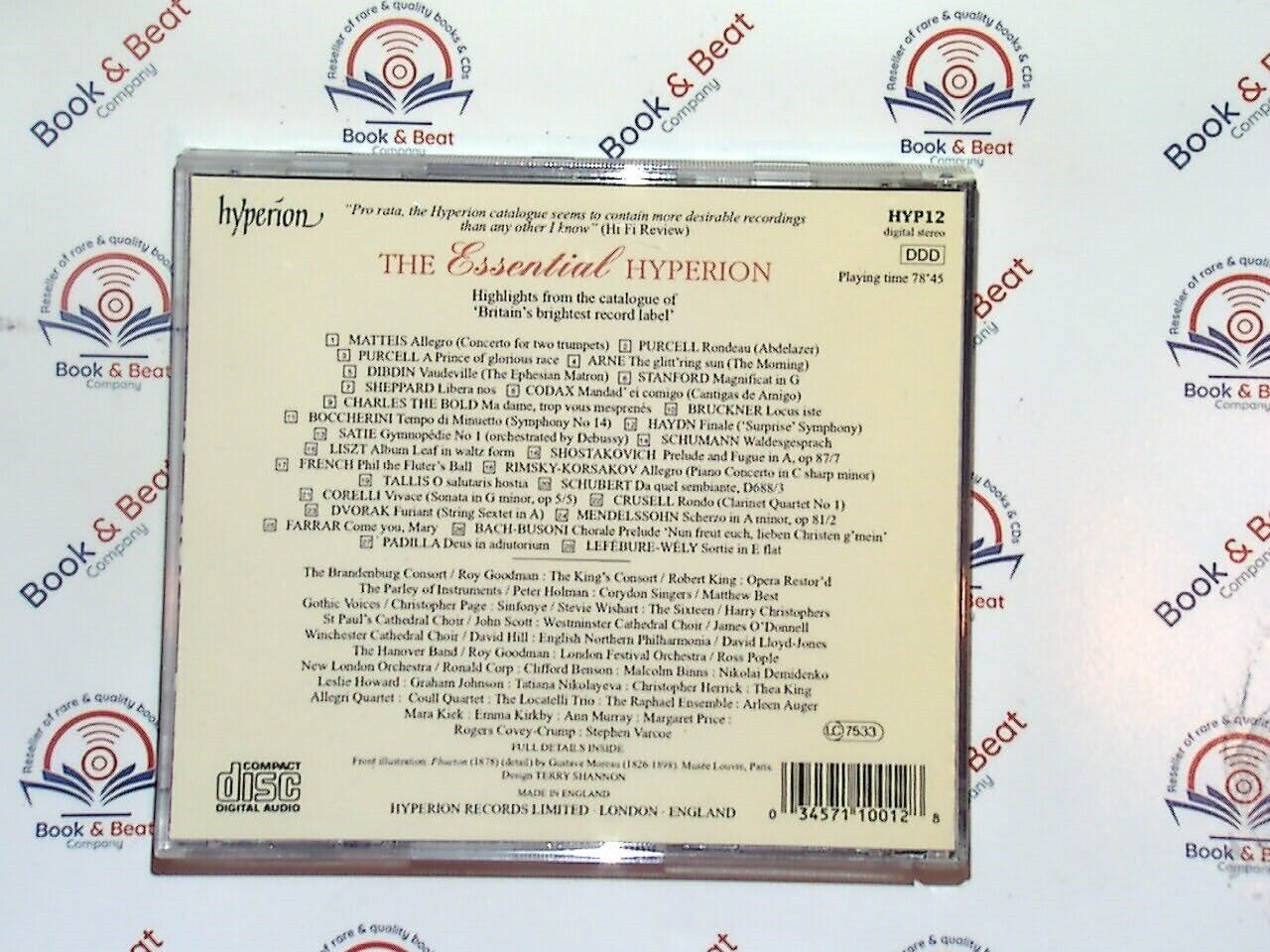 Various - The Essential Hyperion Vol. 1 CD Nr Mint