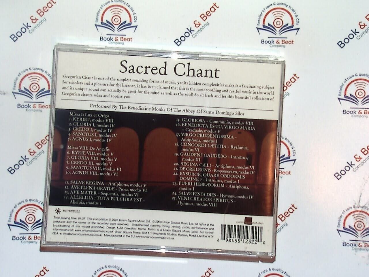 Sacred Chant: A Beautiful Collection of Gregorian Chants Santa Domingo CD Mint