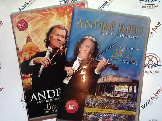 2 x André Rieu DVDs - Happy Birthday! & Love In Vienna Nr Mint