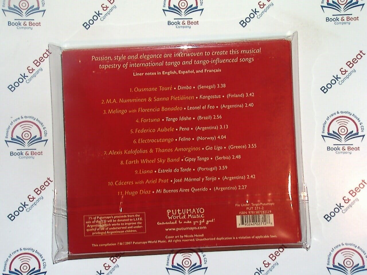 Putumayo Presents - Tango Around the World CD VGC