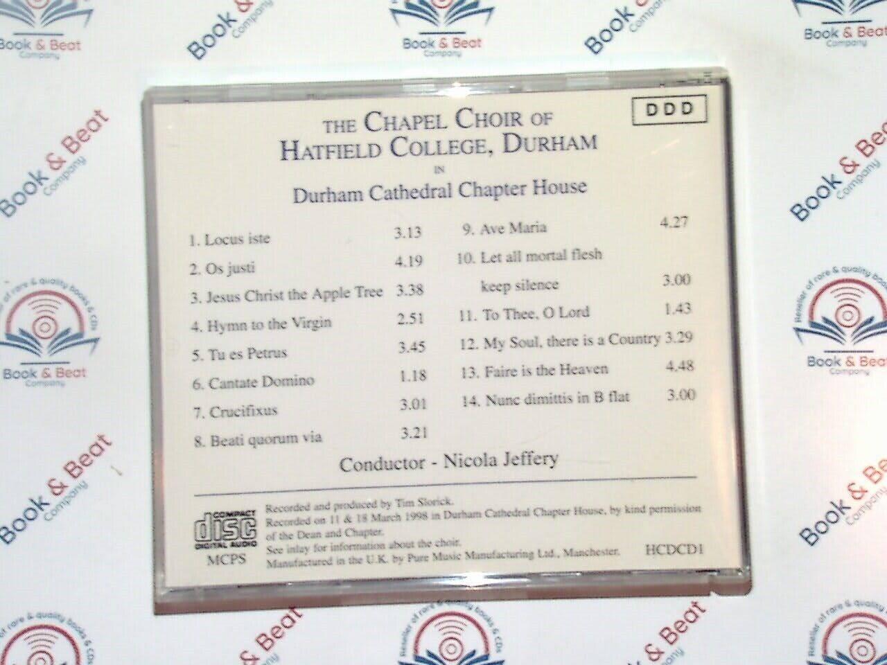 The Chapel Choir Of Hatfield College - Unaccompanied Anthems & Motets CD Good