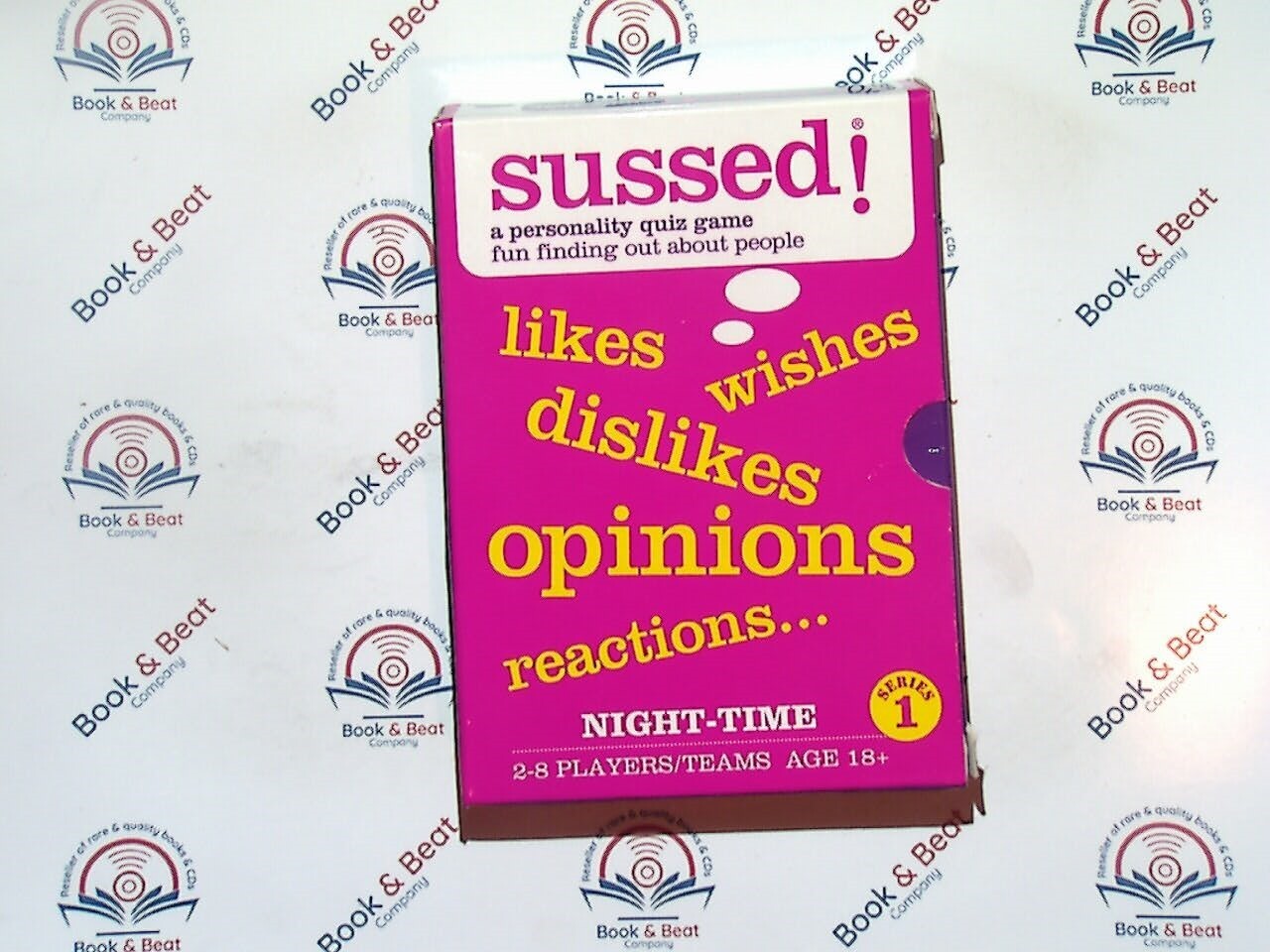 Sussed! A Personality Quiz Card Game Night Time Series 1 Age 18+ Complete VGC