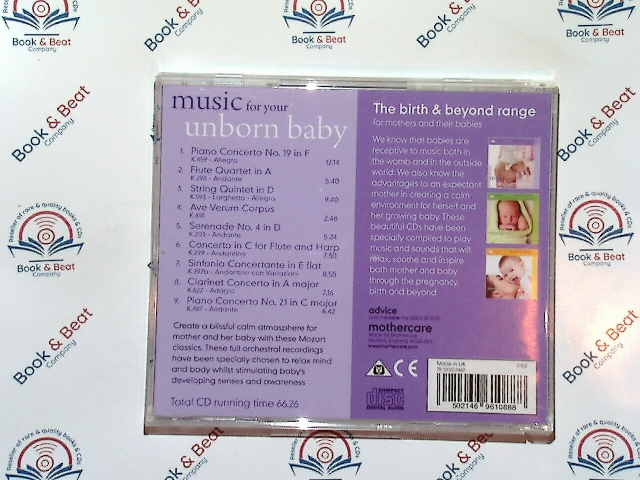 Various - Music For Your Unborn Baby (Mozart Classics) Mothercare CD Mint