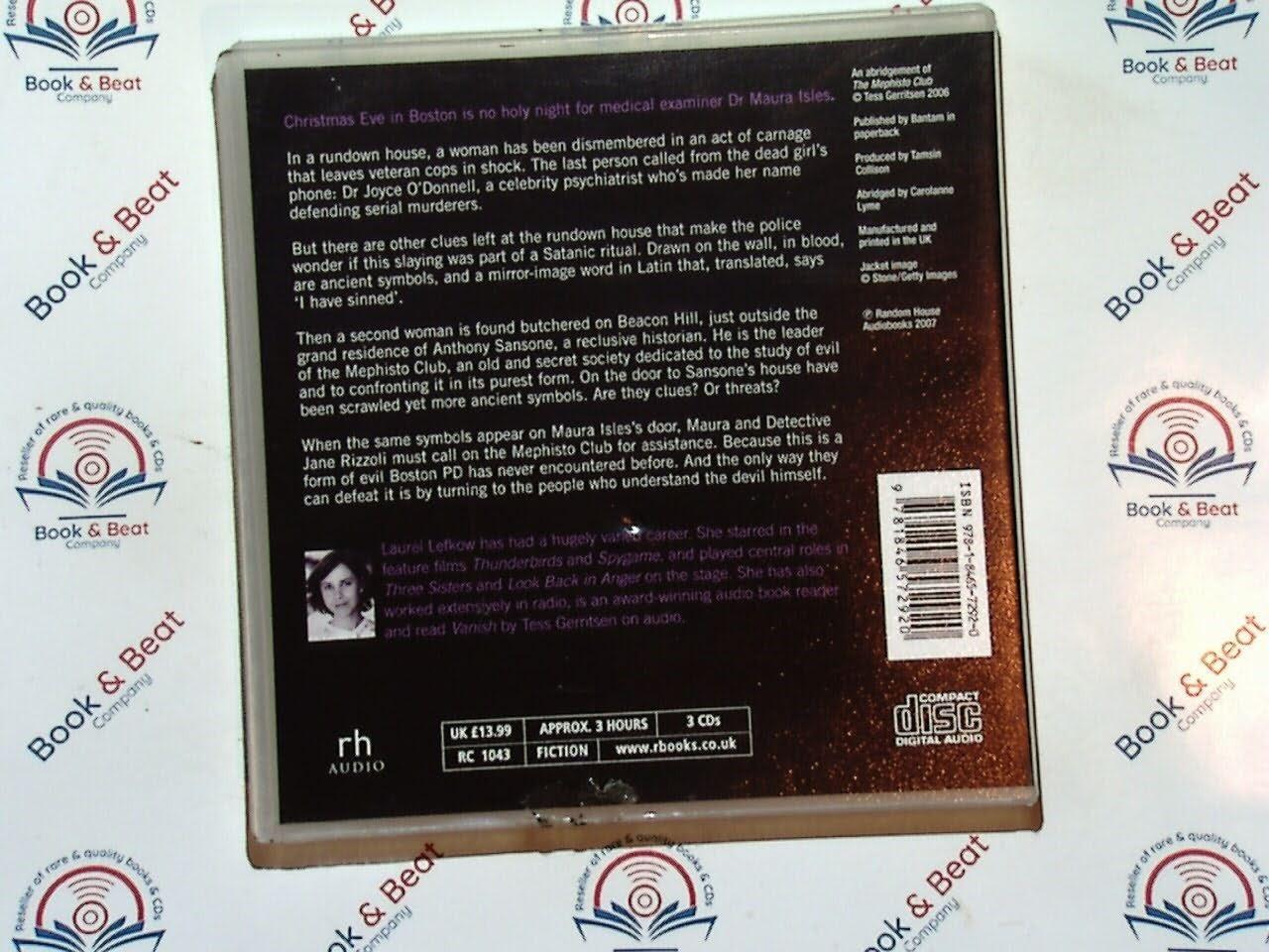 Tess Gerritsen - The Mephisto Club Audiobook Audio 3CD VGC