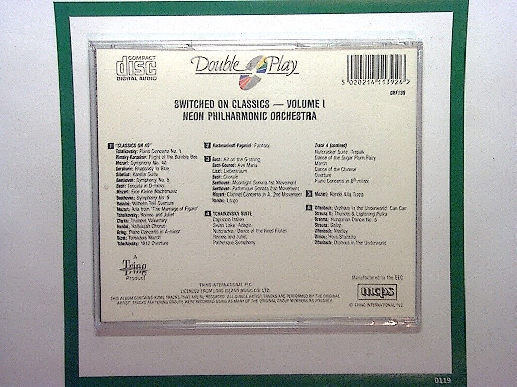 Neon Philharmonic Orchestra	Switched On Classics: Volume 1 CD Mint